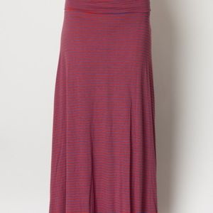 Pink stripped maxi skirt